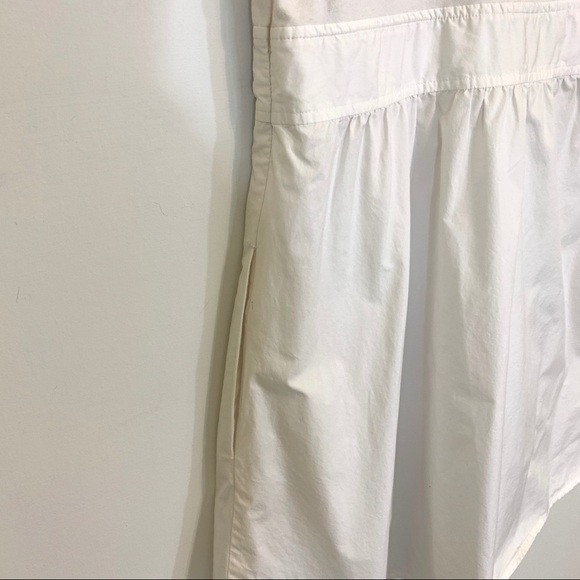 THEORY Boa Cotton Tank Dress in White with Pockets - Picture 9 of 10